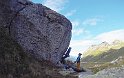 region boulderowy Gotthard niby rzadko odwiedzany, a akurat spotkalem tam polaka Waldka, ktory przyjechal z Niemiec na wspinaczke :)