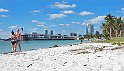 jedna z ładniejszych plaż "Hobie Island Beach Park" na wyspie Virginia Key